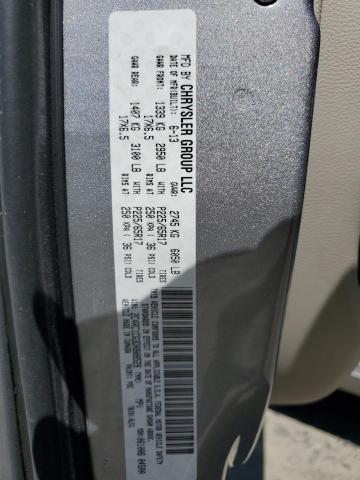 2C4RC1CG3DR808528 - 2013 CHRYSLER TOWN & COU TOURING L SILVER photo 13