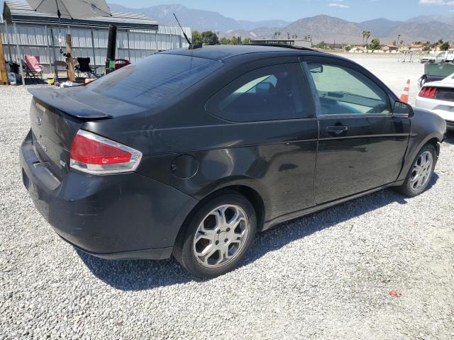 1FAHP33N78W166134 - 2008 FORD FOCUS SE BLACK photo 3