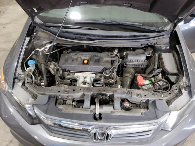 19XFB2F54CE347457 - 2012 HONDA CIVIC LX GRAY photo 11