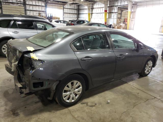 19XFB2F54CE347457 - 2012 HONDA CIVIC LX GRAY photo 3