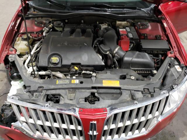 3LNHL2JC8AR656782 - 2010 LINCOLN MKZ RED photo 11