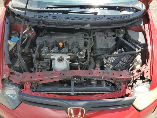 2HGFG12908H530808 - 2008 HONDA CIVIC EXL წითელი ფოტო 11