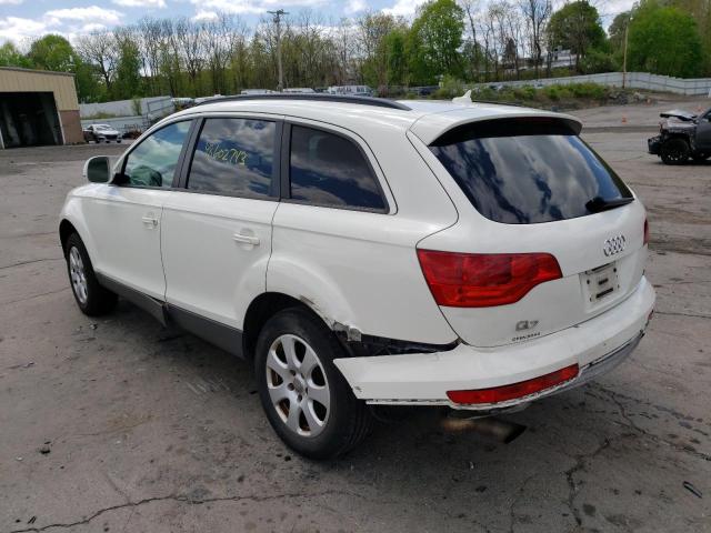 WA1AY74L47D091555 - 2007 AUDI Q7 3.6 QUATTRO WHITE photo 2