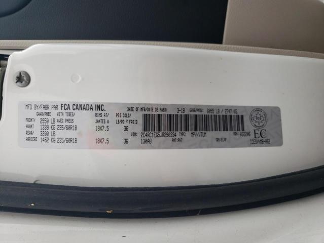 2C4RC1EG5JR290334 - 2018 CHRYSLER PACIFICA TOURING L PLUS WHITE photo 13