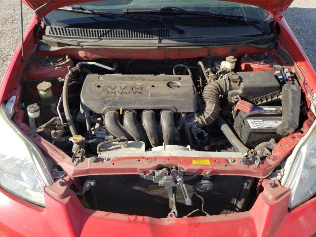 2T1KR32E05C439530 - 2005 TOYOTA COROLLA MA XR RED photo 11