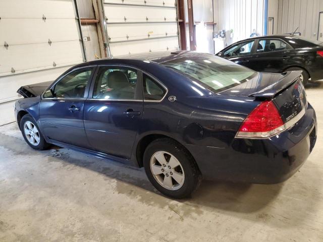 2G1WT57K391221365 - 2009 CHEVROLET IMPALA 1LT BLUE photo 2