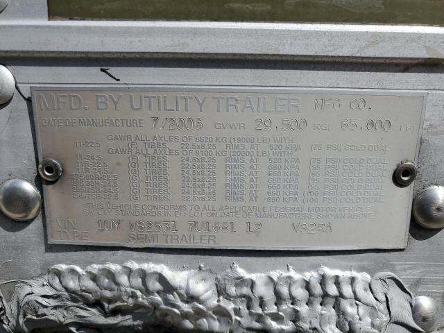 1UYVS25317U166112 - 2007 UTILITY TRAILER თეთრი ფოტო 10
