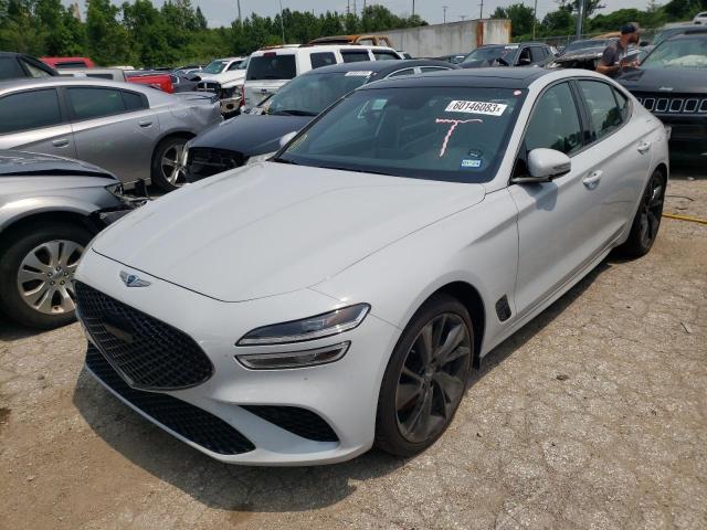 KMTG54TE0NU096826 - 2022 GENESIS G70 BASE WHITE photo 1