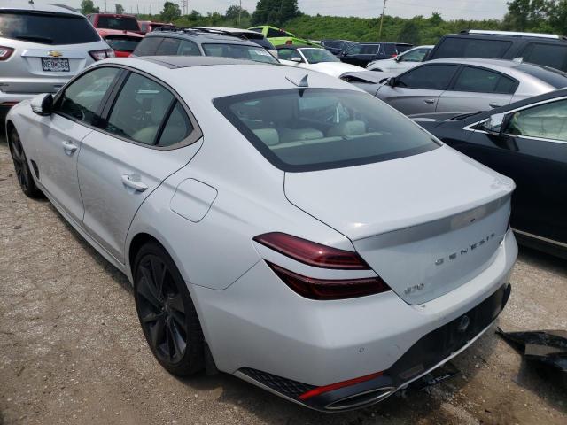 KMTG54TE0NU096826 - 2022 GENESIS G70 BASE WHITE photo 2