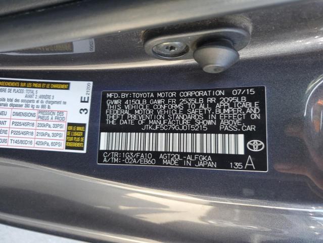 JTKJF5C79GJ015215 - 2016 TOYOTA SCION TC Grafit foto 13