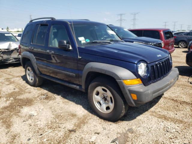 1J4GL48K16W182083 - 2006 JEEP LIBERTY SPORT BLUE photo 4