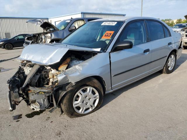 1HGES16241L005038 - 2001 HONDA CIVIC DX SILVER photo 1