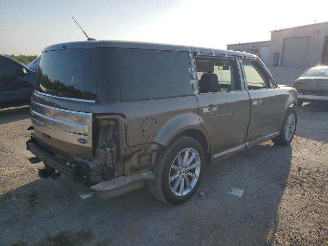 2FMGK5D89KBA02400 - 2019 FORD FLEX LIMITED BROWN photo 3