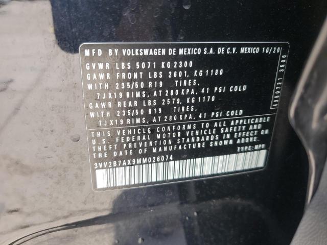3VV2B7AX9MM026074 - 2021 VOLKSWAGEN TIGUAN SE Қара фото 13