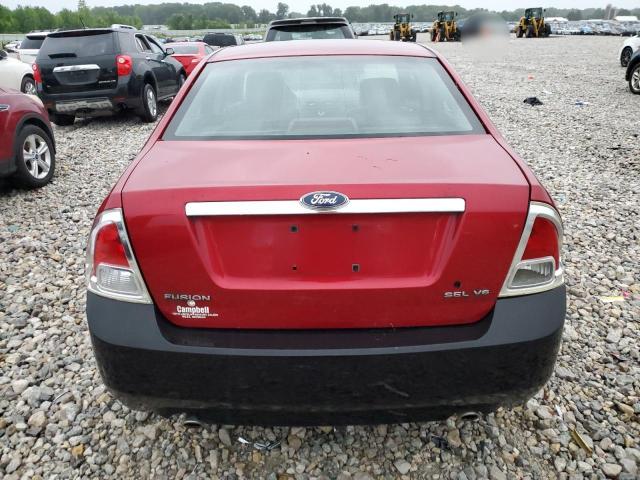 3FAHP08116R158731 - 2006 FORD FUSION SEL RED photo 6