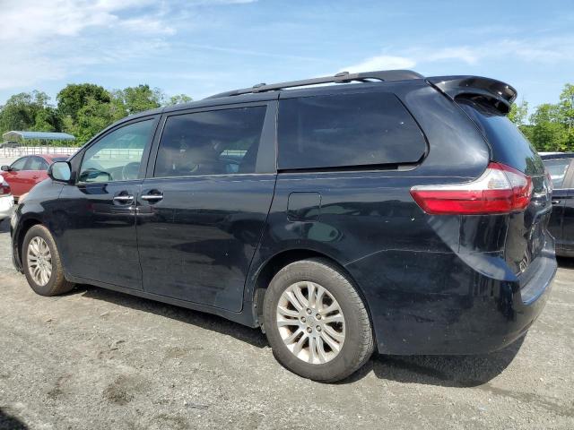 5TDYK3DC2GS764913 - 2016 TOYOTA SIENNA XLE შავი ფოტო 2