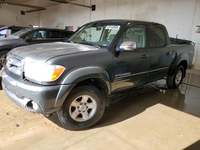 5TBET34146S506818 - 2006 TOYOTA TUNDRA DOUBLE CAB SR5 GREEN photo 1