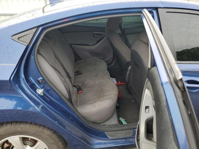 5NPDH4AE0FH552539 - 2015 HYUNDAI ELANTRA SE BLUE photo 10