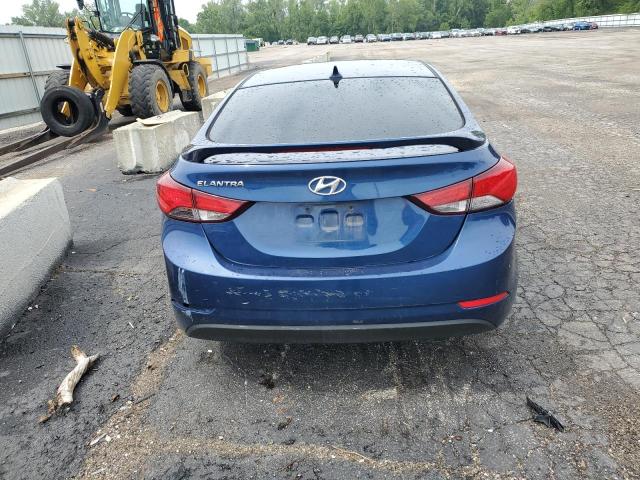 5NPDH4AE0FH552539 - 2015 HYUNDAI ELANTRA SE BLUE photo 6