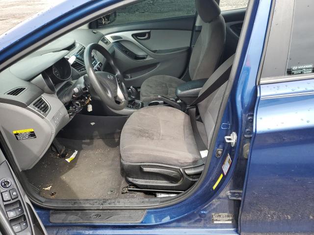 5NPDH4AE0FH552539 - 2015 HYUNDAI ELANTRA SE BLUE photo 7