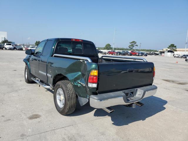 5TBRT341XYS001127 - 2000 TOYOTA TUNDRA ACCESS CAB GREEN photo 3