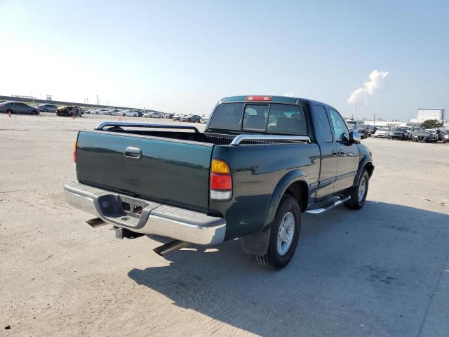 5TBRT341XYS001127 - 2000 TOYOTA TUNDRA ACCESS CAB GREEN photo 4