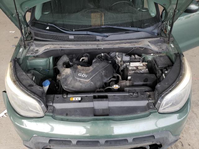 KNDJN2A23E7021988 - 2014 KIA SOUL GREEN photo 11