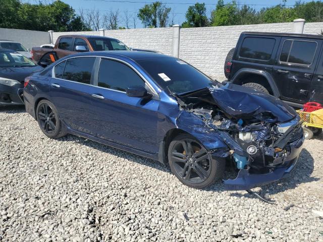 1HGCR2F53GAQ85861 - 2016 HONDA ACCORD SPORT BLUE photo 4