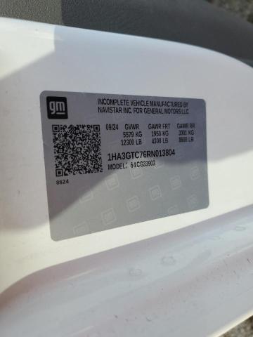 1HA3GTC76RN013804 - 2024 CHEVROLET EXPRESS G3 Ақ фото 13
