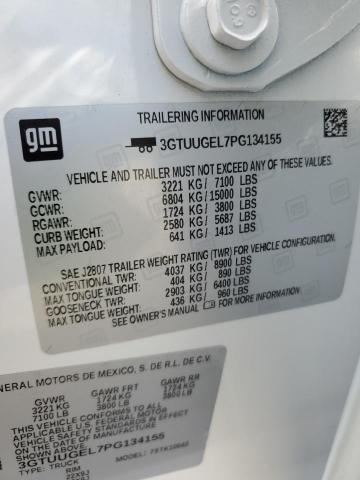 3GTUUGEL7PG134155 - 2023 GMC SIERRA K1500 DENALI WHITE photo 12