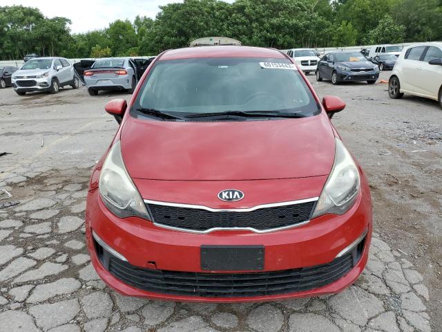 KNADN4A33G6680774 - 2016 KIA RIO EX RED photo 5