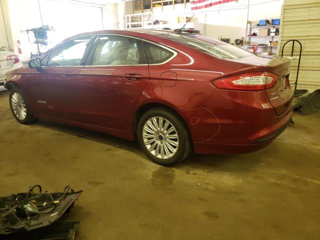 3FA6P0LU6ER243006 - 2014 FORD FUSION SE HYBRID RED photo 2