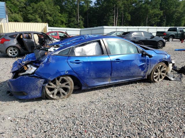 2HGFC2F85MH526069 - 2021 HONDA CIVIC SPORT ლურჯი ფოტო 3