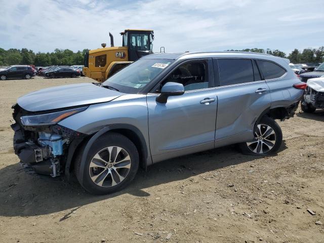 5TDHZRBH6MS073750 - 2021 TOYOTA HIGHLANDER XLE BLUE photo 1