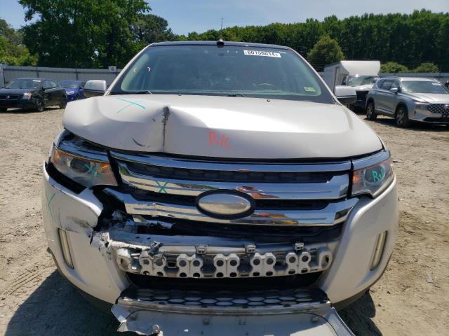 2FMDK3JC1CBA78226 - 2012 FORD EDGE SEL WHITE photo 5