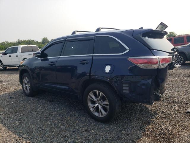 5TDJKRFH7FS186450 - 2015 TOYOTA HIGHLANDER XLE BLUE photo 2