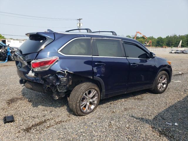 5TDJKRFH7FS186450 - 2015 TOYOTA HIGHLANDER XLE BLUE photo 3