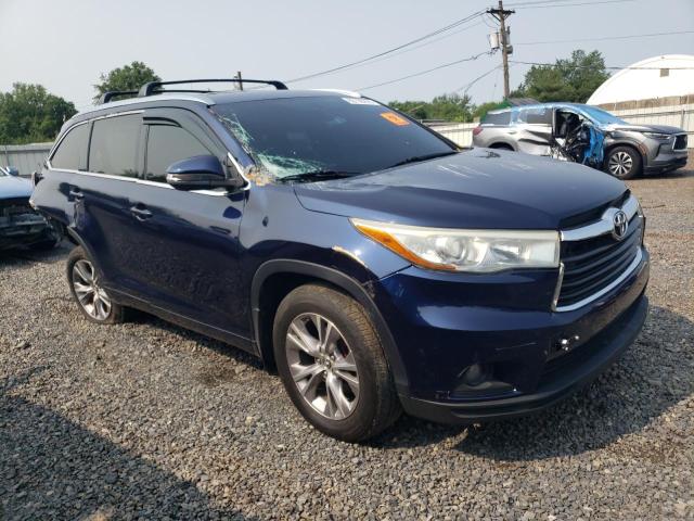 5TDJKRFH7FS186450 - 2015 TOYOTA HIGHLANDER XLE BLUE photo 4