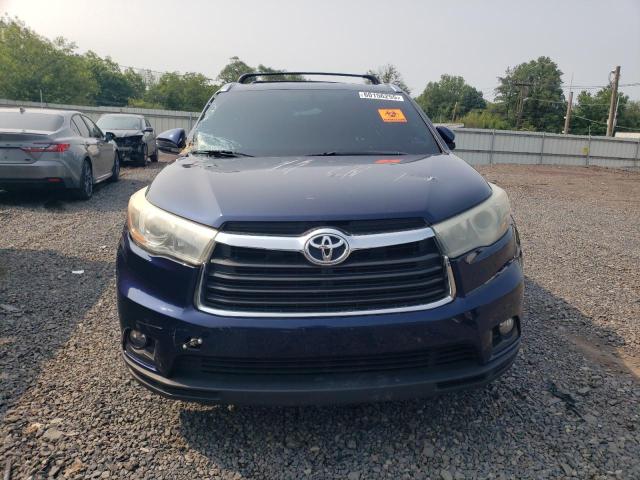 5TDJKRFH7FS186450 - 2015 TOYOTA HIGHLANDER XLE BLUE photo 5