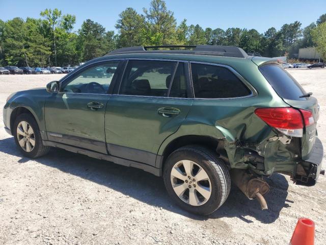 4S4BRDJC8C2269754 - 2012 SUBARU OUTBACK 3.6R LIMITED GREEN photo 2