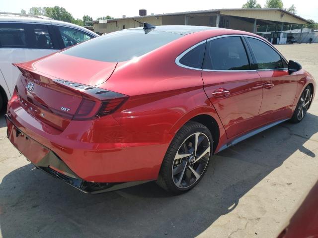 5NPEJ4J22NH138434 - 2022 HYUNDAI SONATA SEL PLUS RED photo 3