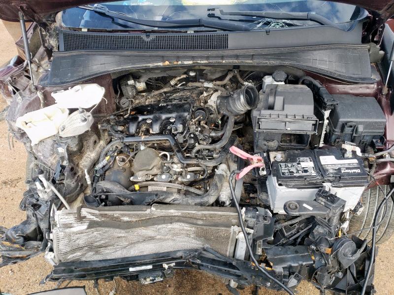 5XYPH4A53KG457813 - 2019 KIA SORENTO EX Bordo foto 12