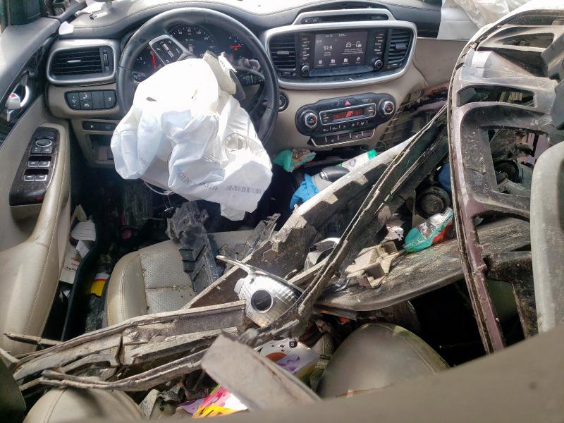 5XYPH4A53KG457813 - 2019 KIA SORENTO EX Bordo foto 8