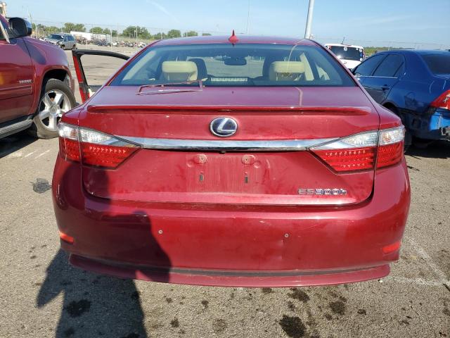 JTHBW1GGXD2012746 - 2013 LEXUS ES 300H RED photo 6