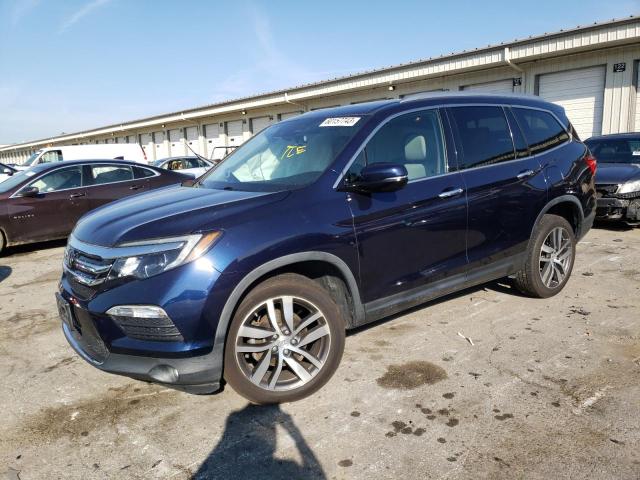 5FNYF6H09HB035464 - 2017 HONDA PILOT ELITE BLUE photo 1