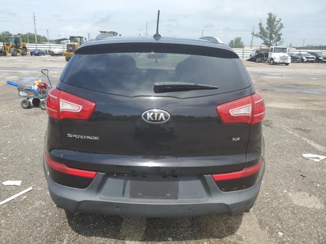 KNDPC3A24D7476028 - 2013 KIA SPORTAGE EX BLACK photo 6