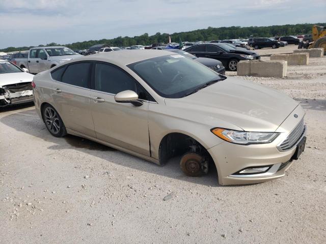 3FA6P0G70HR367281 - 2017 FORD FUSION S BEIGE photo 4