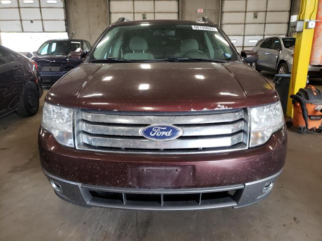 1FMDK05WX9GA01651 - 2009 FORD TAURUS X SEL MAROON photo 5