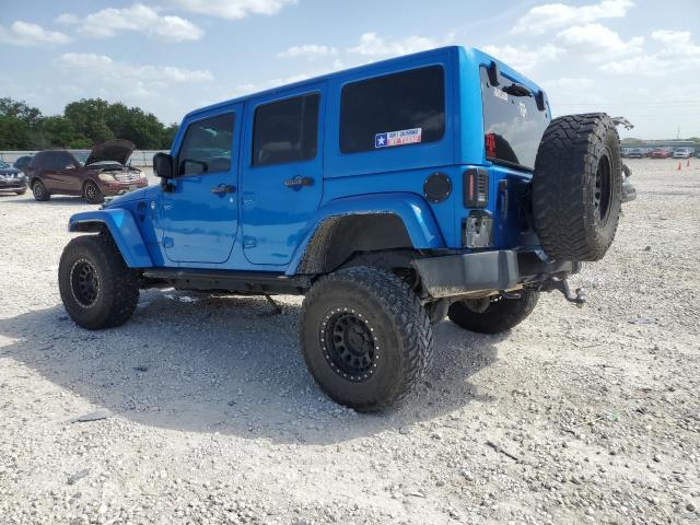 1C4HJWEG0FL746738 - 2015 JEEP WRANGLER U SAHARA BLUE photo 2