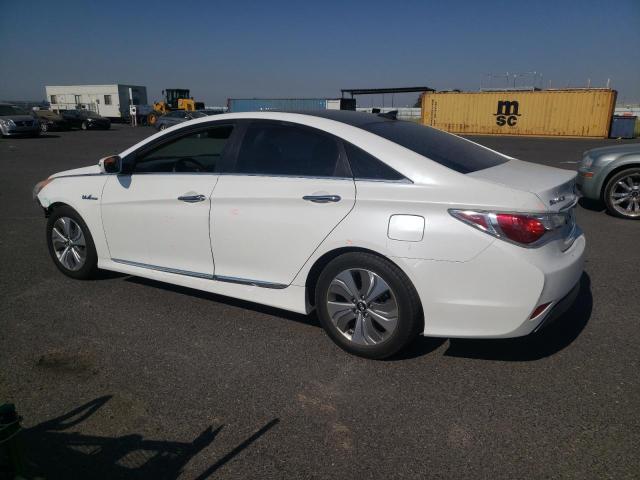 KMHEC4A49EA105557 - 2014 HYUNDAI SONATA HYBRID WHITE photo 2